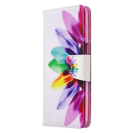 Xiaomi Redmi Note 9S / Redmi Note 9 Pro Funda de flor de acuarela