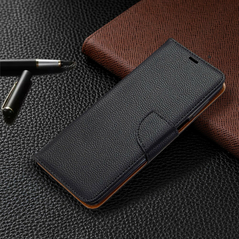 Funda Xiaomi Redmi Note 9 / Note 9S / Note 9 Pro Efecto Cuero Lichi