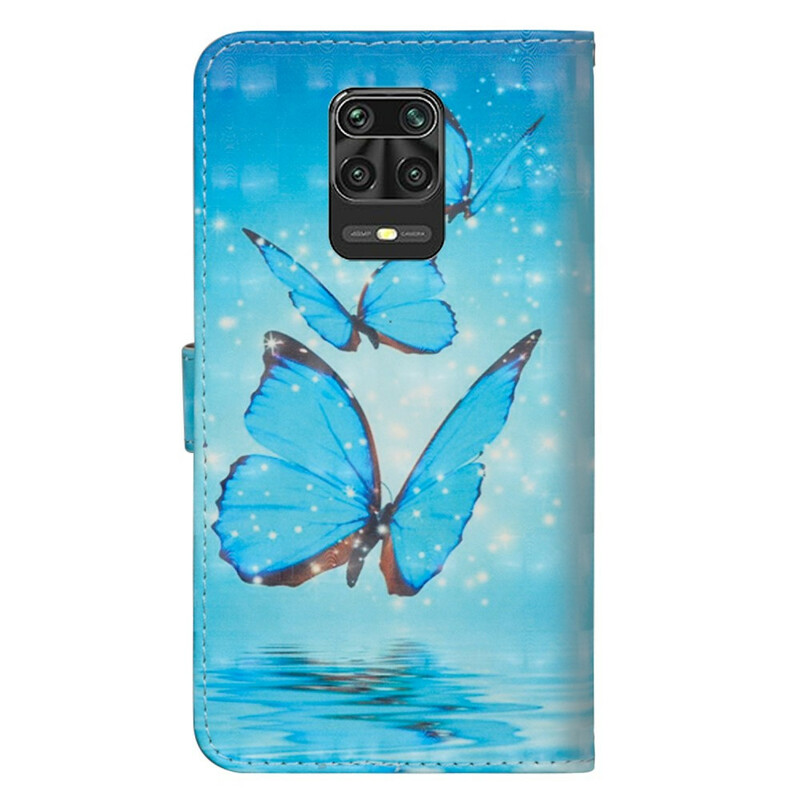 Funda Xiaomi Redmi Note 9S / Redmi Note 9 Pro Mariposas Azules