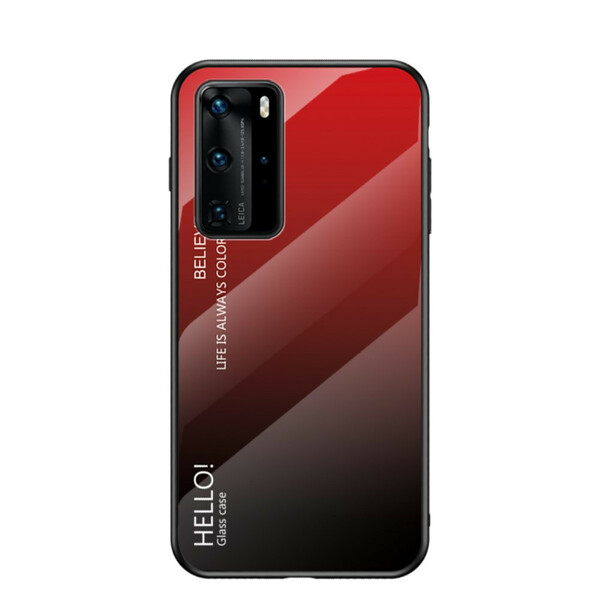 Huawei P40 Pro Cover Hello Tempered Glass