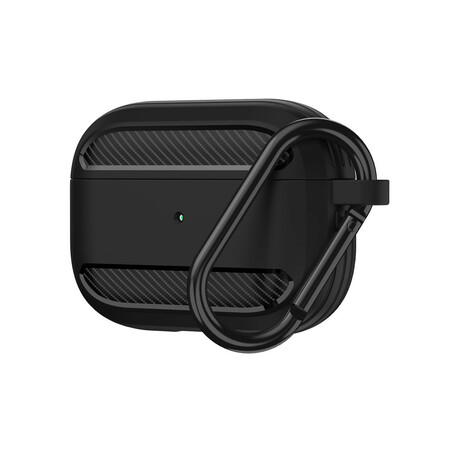 Estuche de fibra de carbono para los AirPods Pro con mosquetón