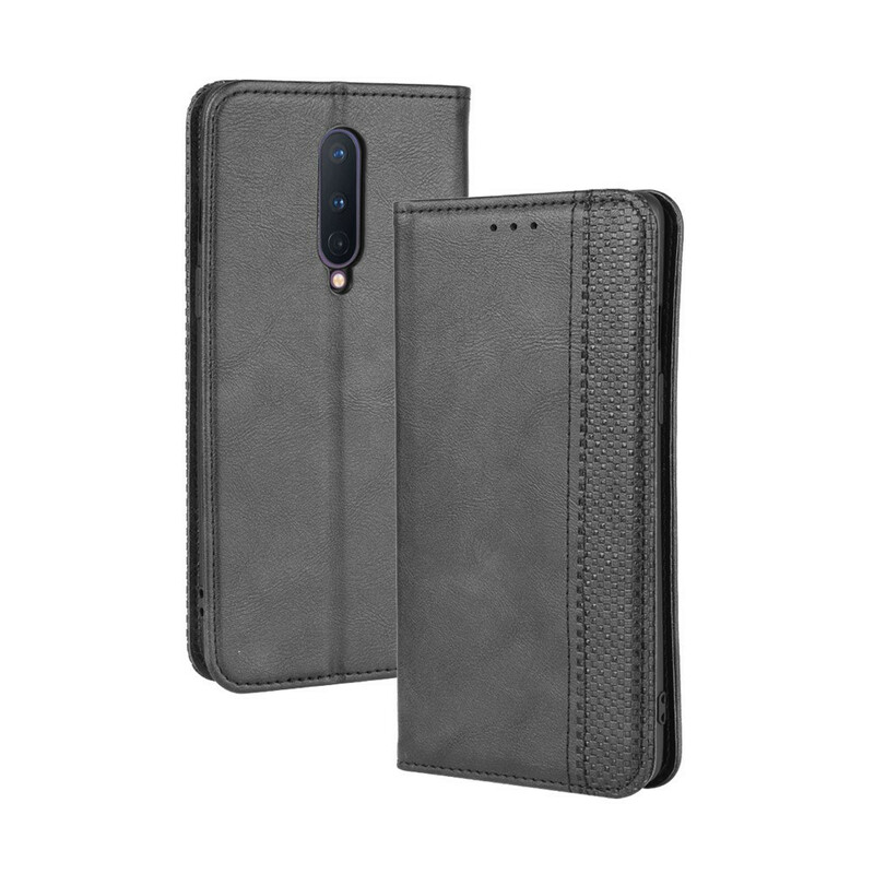 OnePlus 8 Vintage Leather Effect Flip Cover