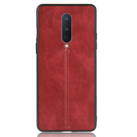 Funda efecto cuero cosido para OnePlus 8