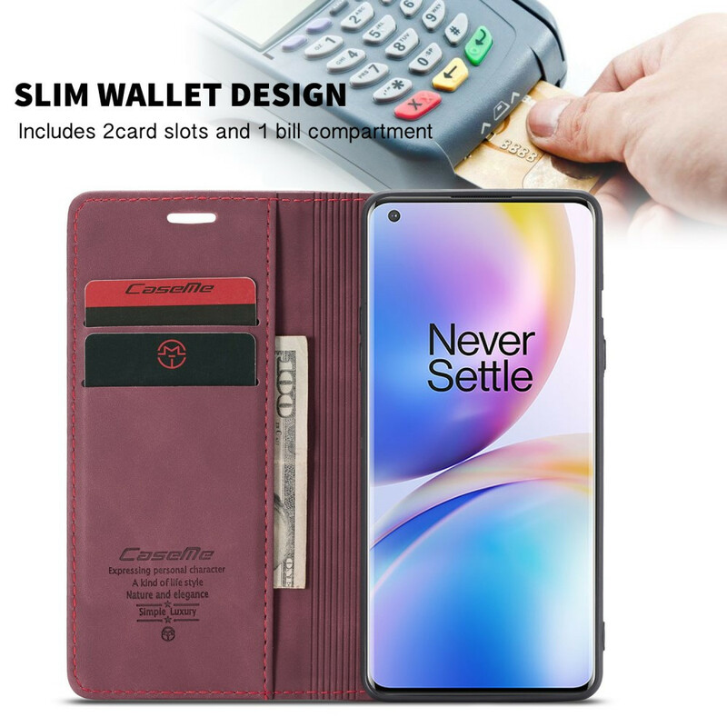 Flip Cover OnePlus 8 Pro CASEME Leatherette