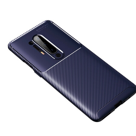 Funda flexible con textura de fibra de carbono para el OnePlus 8 Pro