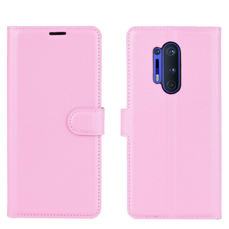 OnePlus 8 Pro Style Funda de cuero Lichi Premium