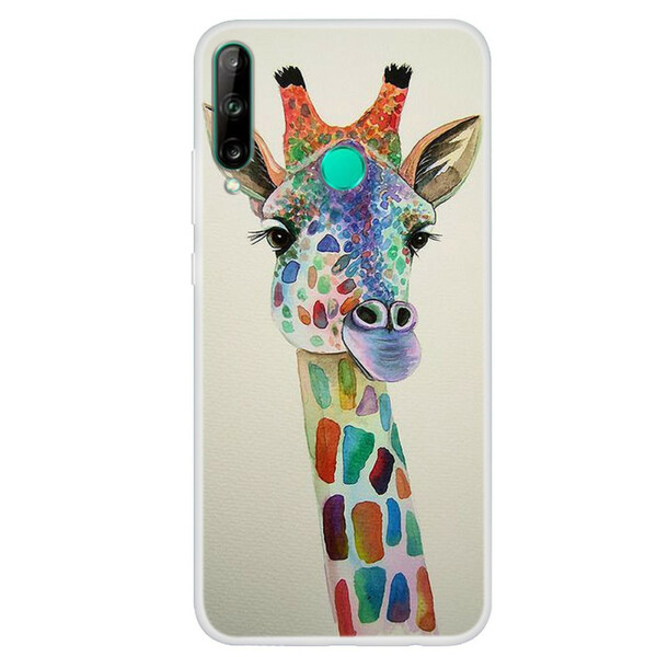 Huawei P40 Lite E Cover Giraffe Colorido