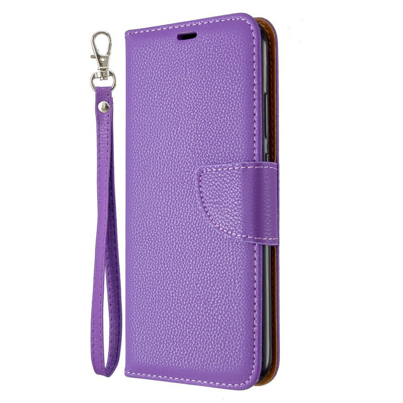 Huawei P40 Lite E Funda Litchi Oblique Flap