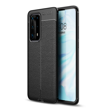 Funda Huawei P40 Pro Plus Textura Flexible de Fibra de Carbono