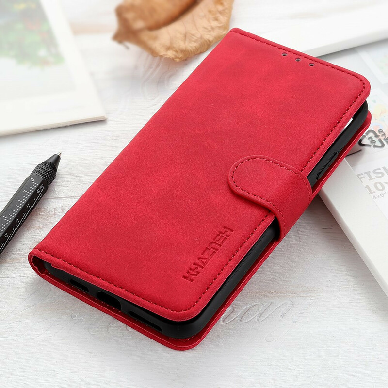 Alcatel 1S Funda de cuero mate Efecto Vintage KHAZNEH