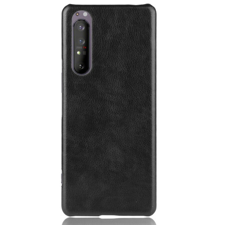 Funda de piel para Sony Xperia 1 II efecto lichi