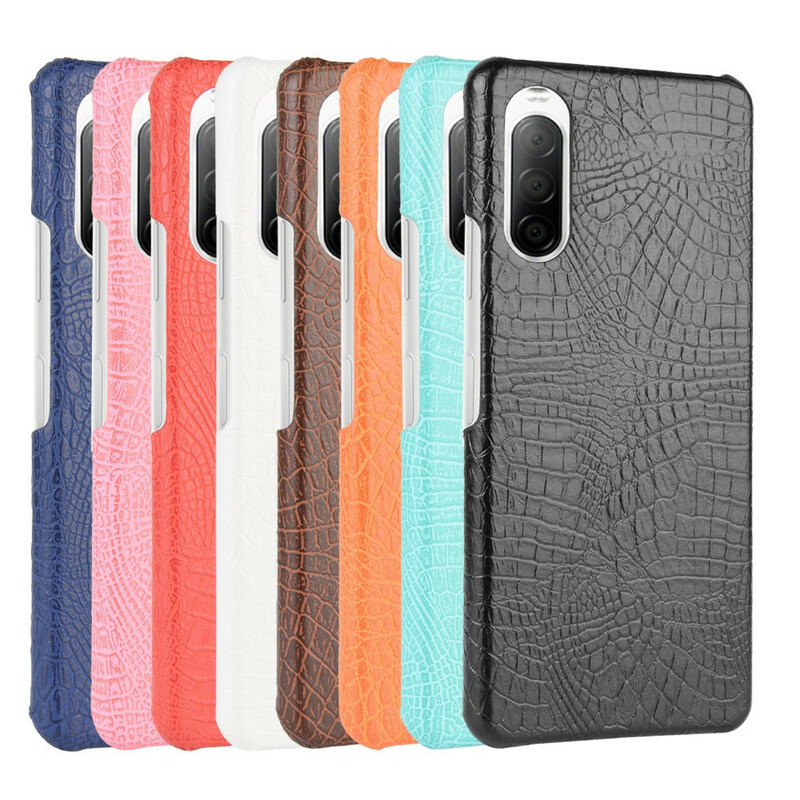 Funda de piel de cocodrilo para Sony Xperia 10 II