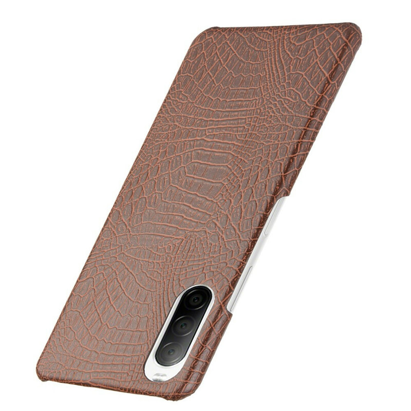 Funda de piel de cocodrilo para Sony Xperia 10 II