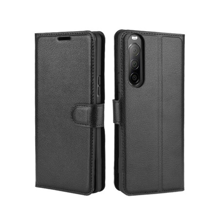 Sony Xperia 10 II Funda de cuero Simil Lichi