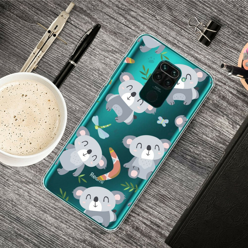 Funda Xiaomi Redmi Note 9 Small Pandas Gris