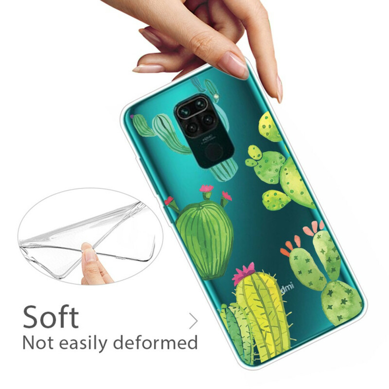 Funda de acuarela Xiaomi Redmi Note 9 Cactus