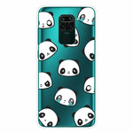 Xiaomi Redmi Note 9 Funda Sentimental Pandas