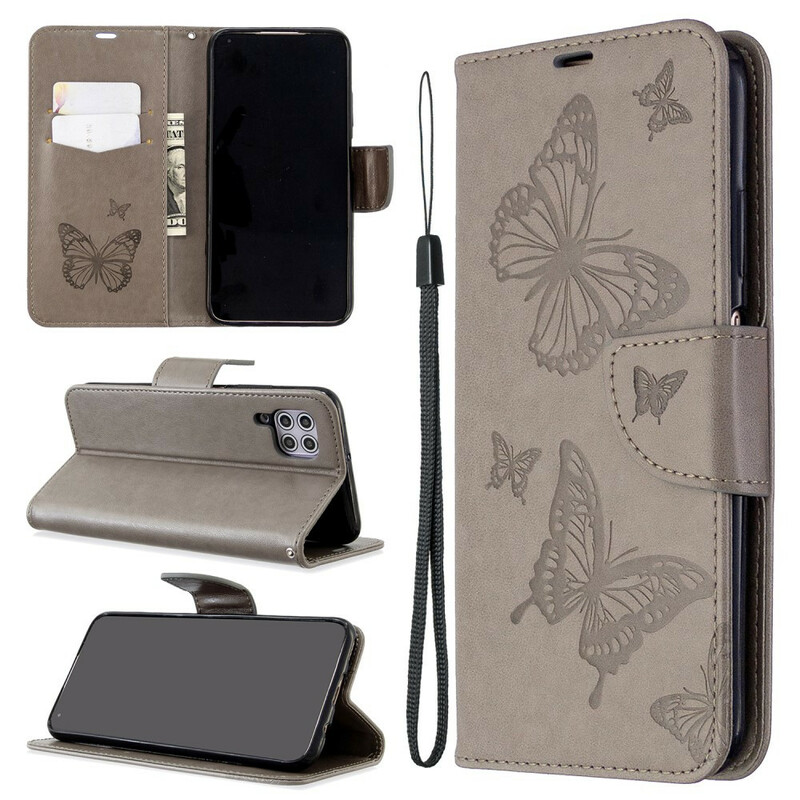 Funda Huawei P40 Lite Colgante con estampado de mariposa