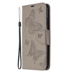 Funda Huawei P40 Lite Colgante con estampado de mariposa