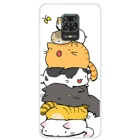Xiaomi Redmi Note 9S / Redmi Note 9 Pro Funda Cartoon Cats