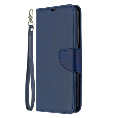 Funda Huawei P40 Lite solapa oblicua lisa