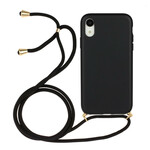 Funda de silicona para el iPhone XR con cable de color