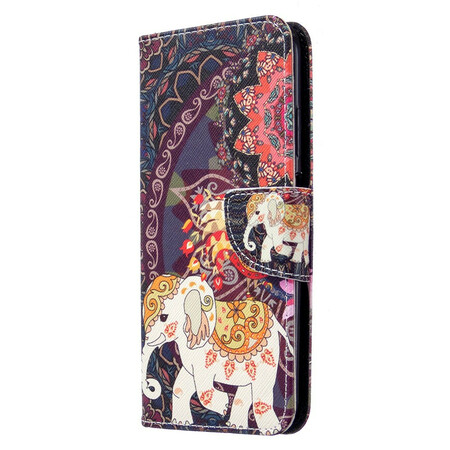 Funda Huawei P40 Lite Mandala Ethnic Elephants