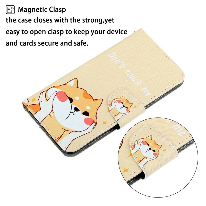 Funda Huawei P40 Lite E Cat Don't Touch Me con cordón