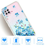 Funda Huawei P40 Lite Ramo de flores azul