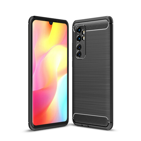 Funda de fibra de carbono cepillada para el Xiaomi Mi Note 10 Lite