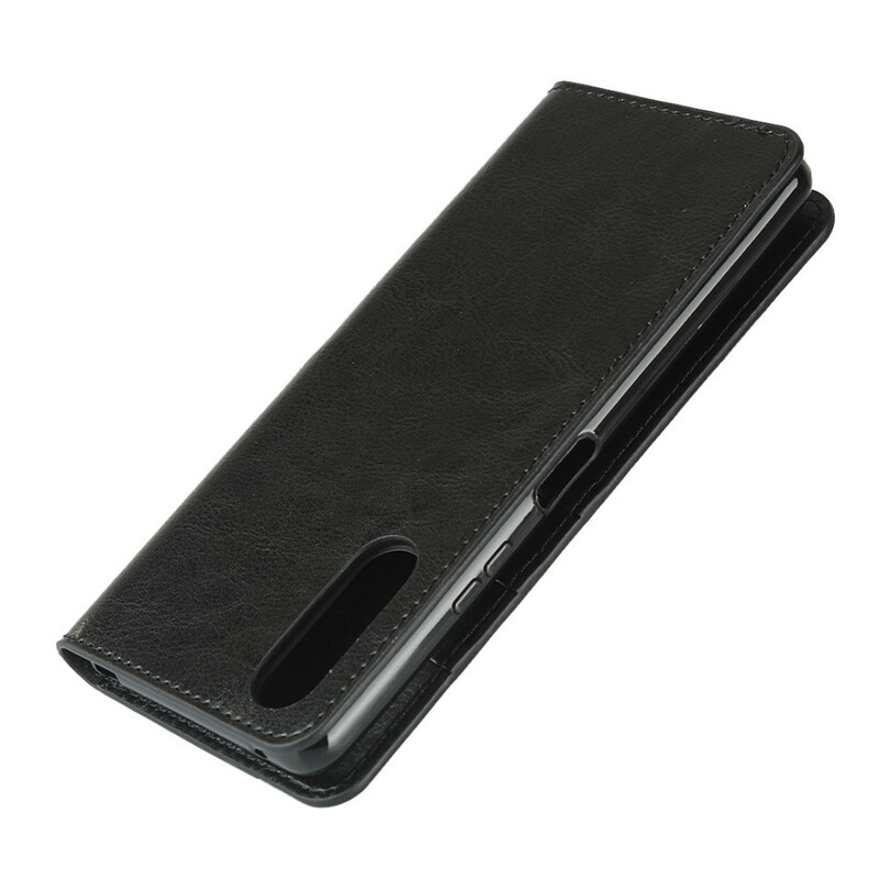 Flip Cover Sony Xperia 10 II de cuero genuino