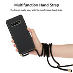 Funda de silicona para Samsung Galaxy S10 Plus con cordón de color Funda de silicona para Samsung Galaxy S10 Plus con cordón de color