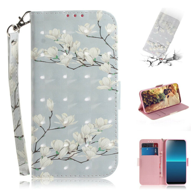 Funda para Sony Xperia L4 con colgante de flor Funda para Sony Xperia L4 con colgante de flor