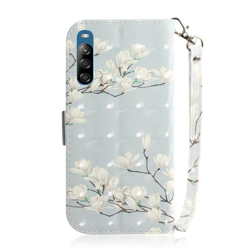 Funda para Sony Xperia L4 con colgante de flor Funda para Sony Xperia L4 con colgante de flor
