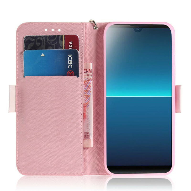Funda para Sony Xperia L4 con colgante de flor Funda para Sony Xperia L4 con colgante de flor