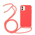 Funda de silicona para el iPhone 11 con cable de color Funda de silicona para el iPhone 11 con cable de color