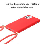 Funda de silicona para el iPhone 11 con cable de color Funda de silicona para el iPhone 11 con cable de color