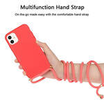 Funda de silicona para el iPhone 11 con cable de color Funda de silicona para el iPhone 11 con cable de color