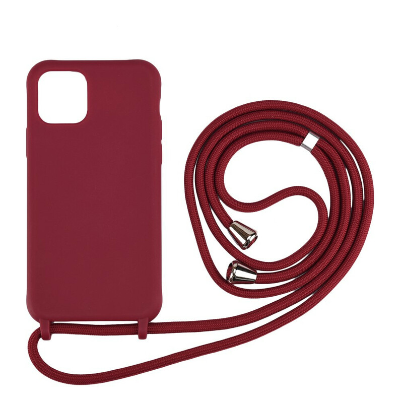 Funda de silicona para el iPhone 11 y cable de mano