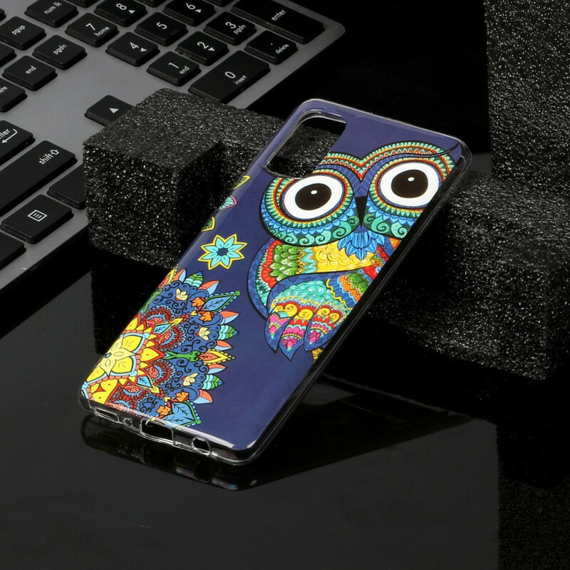 Funda fluorescente Samsung Galaxy A41 Owl