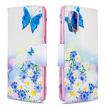 Funda Samsung Galaxy A41 Pintada Mariposas y Flores