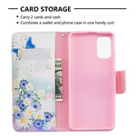 Funda Samsung Galaxy A41 Pintada Mariposas y Flores