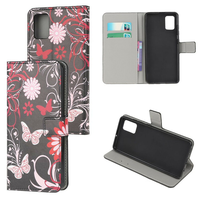 Funda Samsung Galaxy A41 Mariposas y Flores