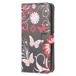 Funda Samsung Galaxy A41 Mariposas y Flores