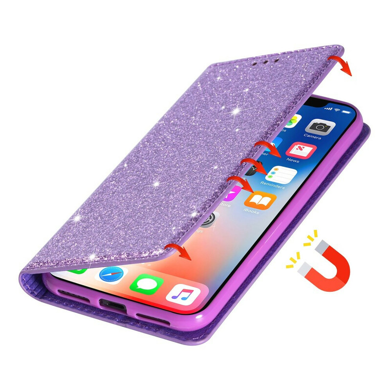 Flip Cover Samsung Galaxy A41 Style Glitter