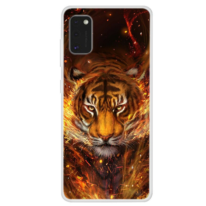 Funda Samsung Galaxy A41 Fire Tiger