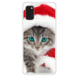 Funda Samsung Galaxy A41 Christmas Cat