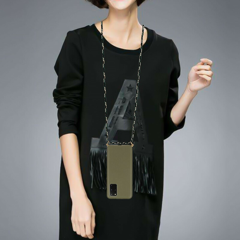 Coque Samsung Galaxy S20 Plus Silicone avec Cordon Coloré