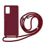 Funda de silicona para Samsung Galaxy S20 Ultra y cable de mano