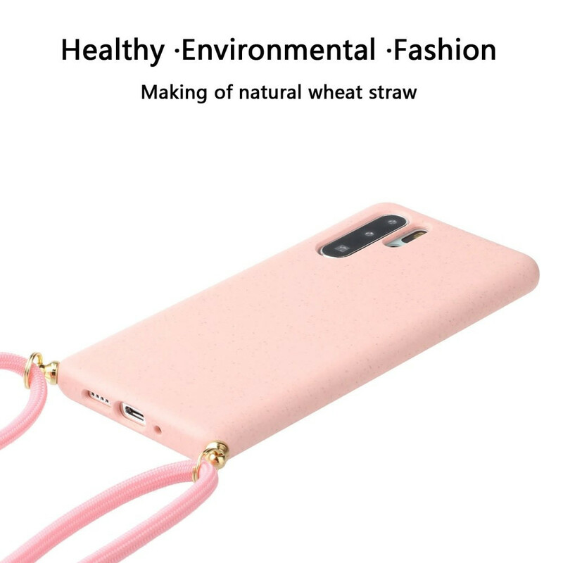 Funda de silicona para Huawei P30 Pro con cordón de color